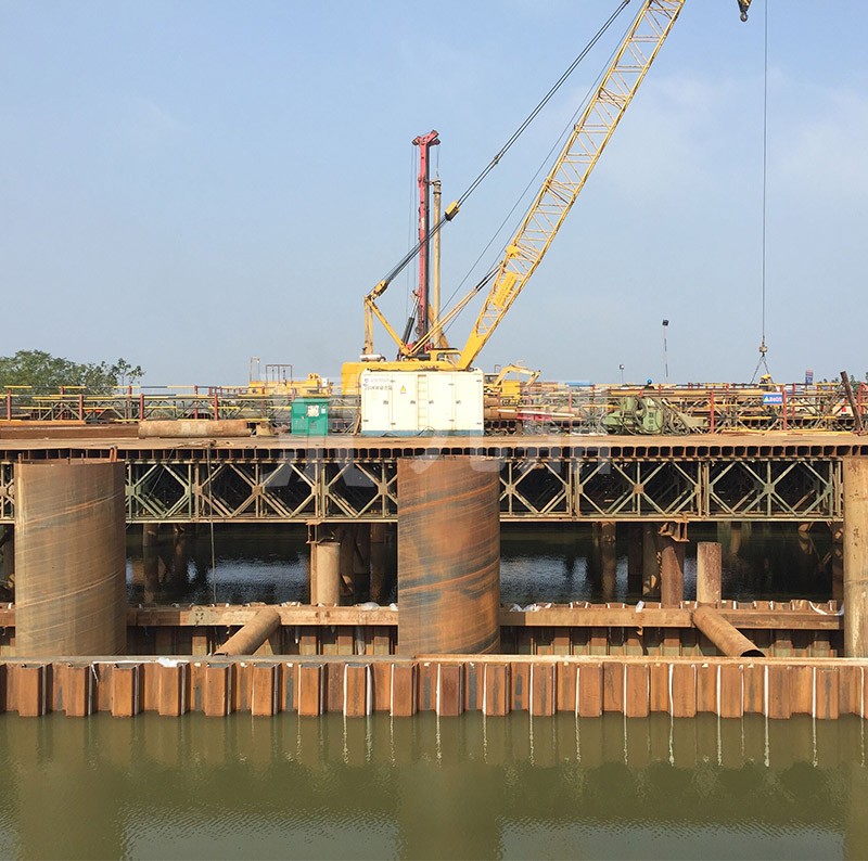 武汉市政路桥-天河机场S9标段3钢平台